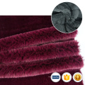 Color personalizado Soft Plush Warp Knited Sherpa Sherpa Changshu Baocustom Artificia Faux Fur Pajamas Fluffy Material Fabrica para el hogar